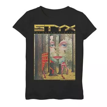 Футболка с графическим логотипом Epic Rights Styx The Grand Illusion для девочек 7–16 лет Licensed Character