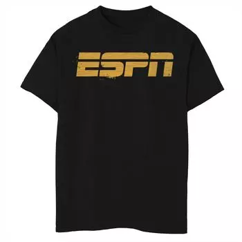Футболка с графическим логотипом ESPN Cracked Paint для мальчиков 8–20 лет Licensed Character