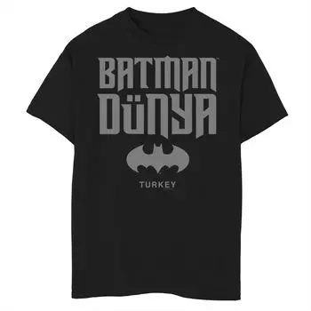 Футболка с графическим логотипом и логотипом DC Comics Batman Dunya Turkey для мальчиков 8–20 лет Licensed Character