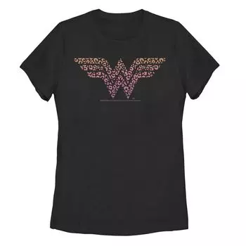 Футболка с графическим логотипом и принтом гепарда для юниоров DC Comics Wonder Woman Licensed Character