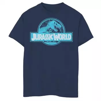 Футболка с графическим логотипом Jurassic World Arctic Terrain Fossil для мальчиков 8–20 лет Licensed Character