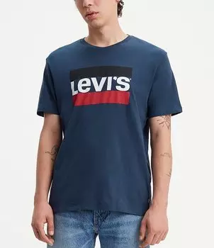 Футболка с графическим логотипом Levi's Sportswear, синий