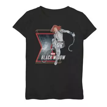 Футболка с графическим логотипом Marvel Black Widow для девочек 7–16 лет Marvel