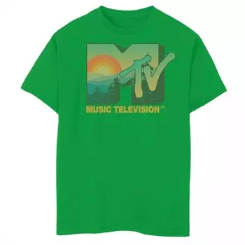 Футболка с графическим логотипом MTV Music Television Nature для мальчиков 8–20 лет Licensed Character