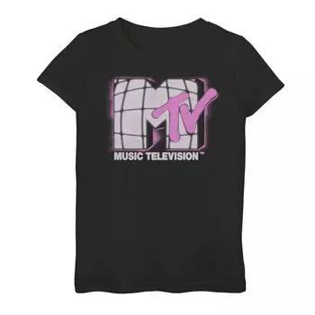 Футболка с графическим логотипом MTV Retro Fuzz для девочек Licensed Character