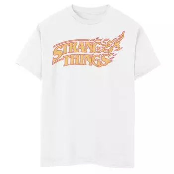 Футболка с графическим логотипом Netflix Stranger Things Vanishing Fire для мальчиков 8–20 лет Licensed Character