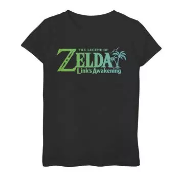 Футболка с графическим логотипом Nintendo Links Awakening для девочек 7–16 лет Licensed Character