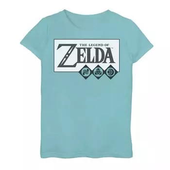 Футболка с графическим логотипом Nintendo Zelda для девочек 7–16 лет Licensed Character