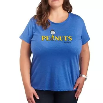 Футболка с графическим логотипом Peanuts Franklin Licensed Character, синий