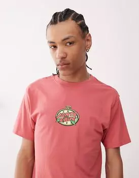 Футболка с графическим логотипом Santa Cruz Clock Dot красного цвета