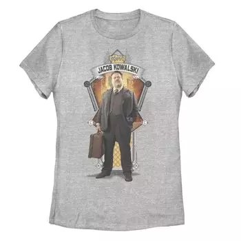 Футболка с графическим плакатом «Фантастические звери для юниоров: Преступления Гриндельвальда» «Якоб Ковальски» Licensed Character