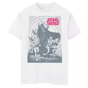 Футболка с графическим плакатом и плакатом «Империя Дарта Вейдера» для мальчиков 8–20 лет Star Wars