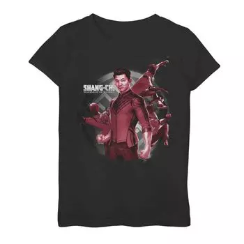 Футболка с графическим плакатом и постером Marvel Shang-Chi для девочек 7–16 лет Marvel