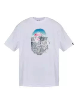 Футболка с графическим принтом A BATHING APE, белый