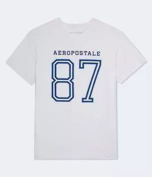 Футболка с графическим принтом Aeropostale 87, цвет bleach