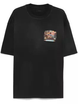 Футболка с графическим принтом AMIRI, черный