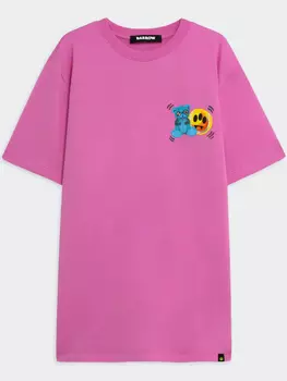Футболка с графическим принтом BARROW, розовый