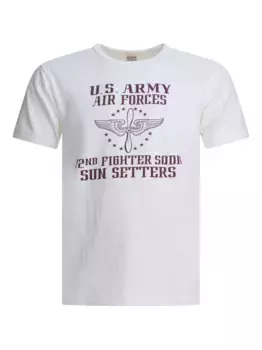 Футболка с графическим принтом Buzz Ricksons, белый