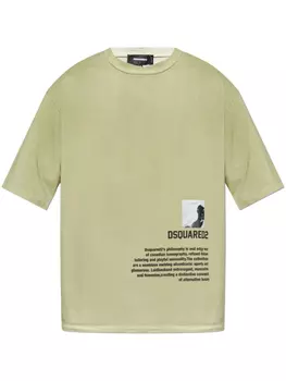 Футболка с графическим принтом DSQUARED2, зеленый