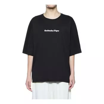Футболка с графическим принтом двусторонняя футболка Onitsuka Tiger, черный