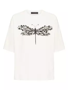Футболка с графическим принтом ELENA MIRO`, белый