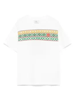 Футболка с графическим принтом ETRO KIDS, белый