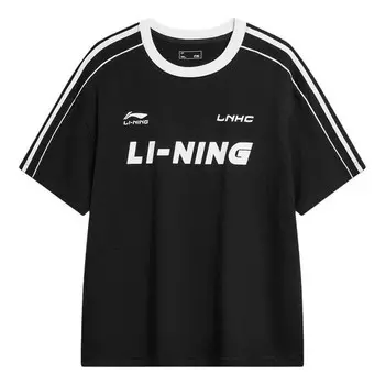 Футболка с графическим принтом футболка Li-Ning, черный