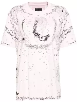 Футболка с графическим принтом Givenchy, розовый
