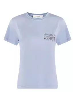 Футболка с графическим принтом GOLDEN GOOSE, синий