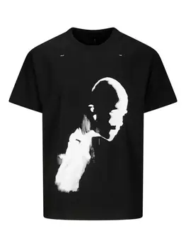 Футболка с графическим принтом HELIOT EMIL, черный