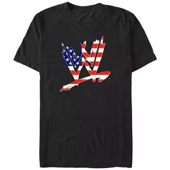 Футболка с графическим принтом и логотипом Big & Tall WWE USA Licensed Character, черный