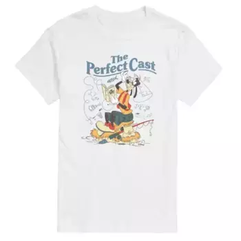 Футболка с графическим принтом «Идеальный актерский состав» для мужчин из фильма «Глупый фильм» Disney, белый