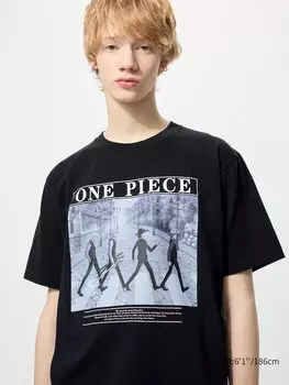 Футболка с графическим принтом из архива ut Uniqlo, черный