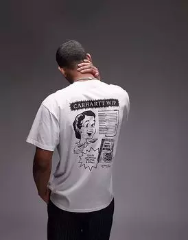 Футболка с графическим принтом из каталога Carhartt WIP белого цвета