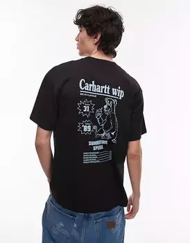 Футболка с графическим принтом из каталога Carhartt WIP черного цвета