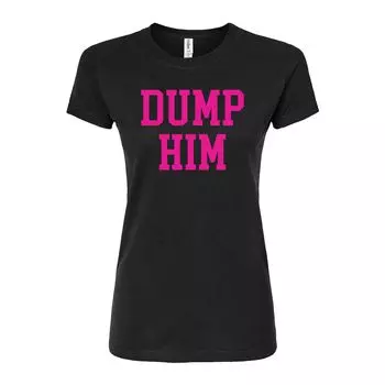 Футболка с графическим принтом Juniors' Dump Him Licensed Character, черный