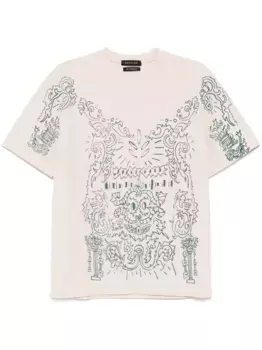 Футболка с графическим принтом JUNTAE KIM, нейтральный