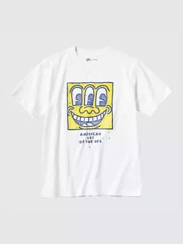 Футболка с графическим принтом Кит Харинг Uniqlo, цвет 00 белый