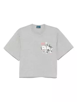 Футболка с графическим принтом Kolor, серый