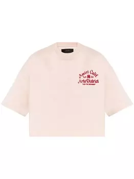 Футболка с графическим принтом логотипа AMIRI, розовый