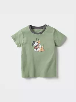 Футболка с графическим принтом magic for all ut Uniqlo, цвет 53 зеленый