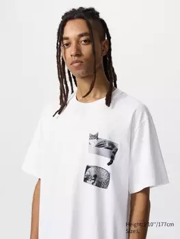 Футболка с графическим принтом magnum photos ut Uniqlo, цвет 00 белый