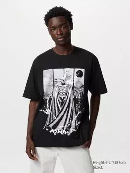 Футболка с графическим принтом manga curation ut Uniqlo, цвет 09 черный