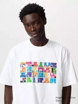 Футболка с графическим принтом manga curation ut Uniqlo, цвет 00 белый