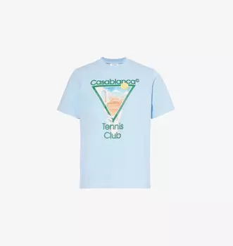 Футболка с графическим принтом «Метафизический теннис» Casablanca, цвет metaphysical tennis icon