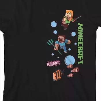Футболка с графическим принтом Minecraft Art для мальчиков 8–20 лет Licensed Character