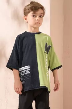 Футболка с графическим принтом Minecraft colorblock Angel & Rocket, черный