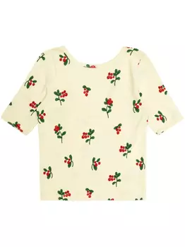 Футболка с графическим принтом Mini Rodini, нейтральный