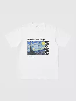 Футболка с графическим принтом Moma art icons ut Uniqlo, цвет 00 белый