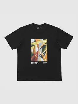Футболка с графическим принтом Moma art icons ut Uniqlo, цвет 09 черный